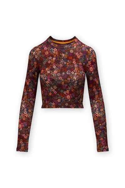 Sport Top Lange Ärmel Tutti i Fiori Rot