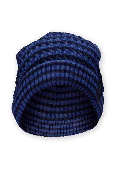 Beanie Stripe Blauw