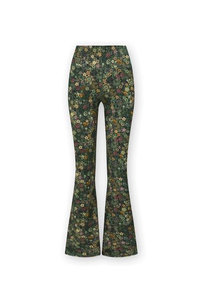 Collants de Sport Évasé Tutti i Fiori Vert Foncé