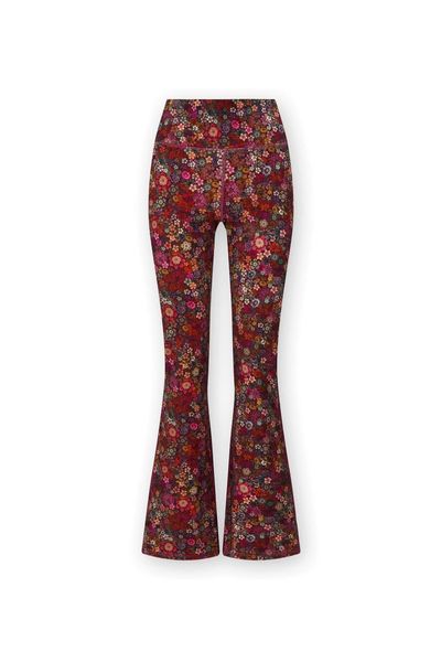  Collants de Sport Évasé Tutti i Fiori Rouge