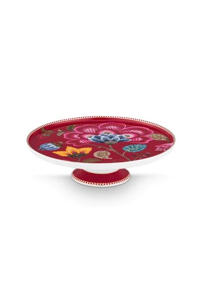 Cake Tray Blooming Tales Fantasy Dark Red 30.5cm