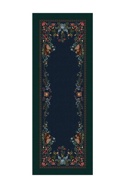 Winter Wonderland Table Runner Dark Blue