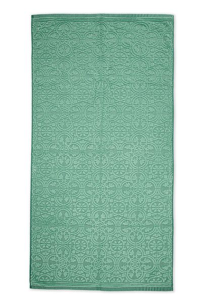 Large Bath Towel Tile de Pip Green 70x140 cm