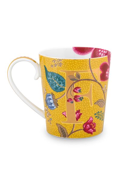 Letter Mug Yellow F
