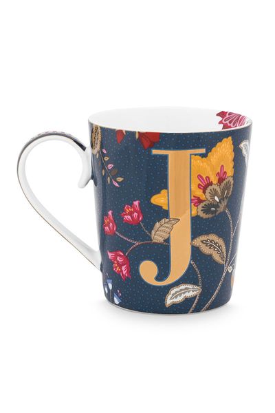 Letter Mug Blue J