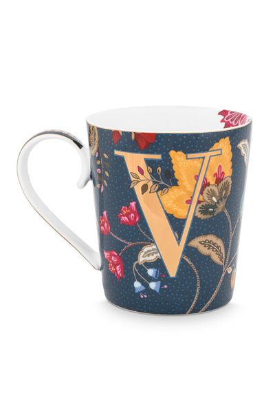 Letter Mug Blue V