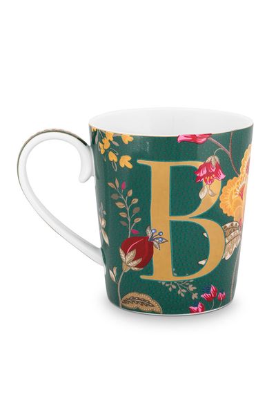 Letter Mug Green B