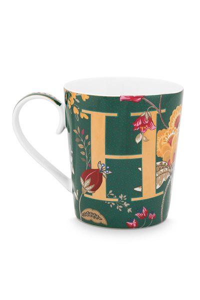 Letter Mug Green H