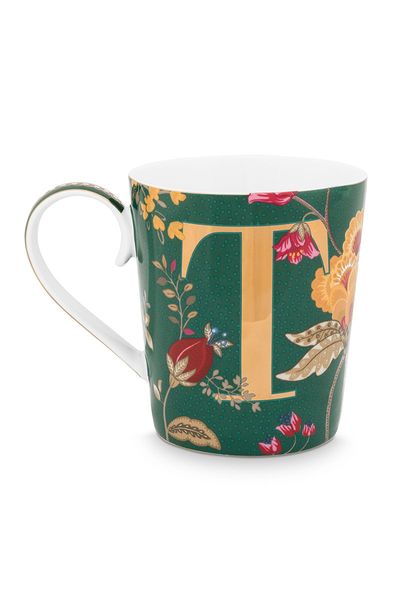 Letter Mug Green T