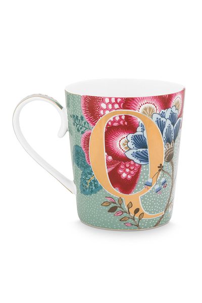 Letter Mug Light Blue Q