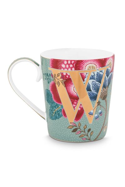 Letter Mug Light Blue W