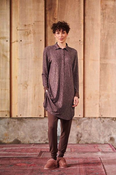 Nightdress Leafy Dots Terra Red
