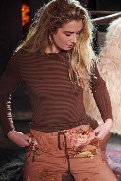Top Lange Ärmel Little Sumo Stripe Terra Rot
