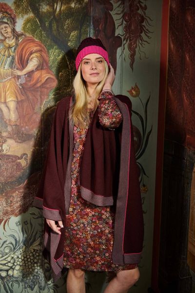 Beanie Colorblock Paars