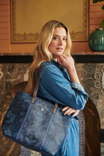 Tasche Medium Kyoto Festival Blau