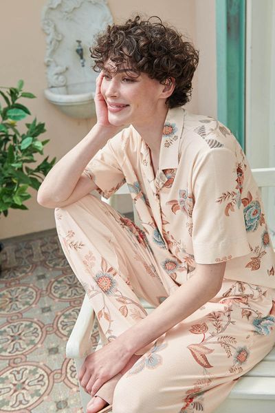 Top Short Sleeve Cece Fiore White