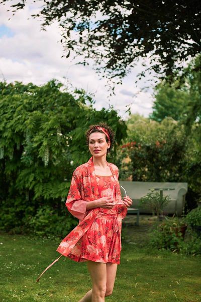 Short Flora Firenze en Coloris Corail