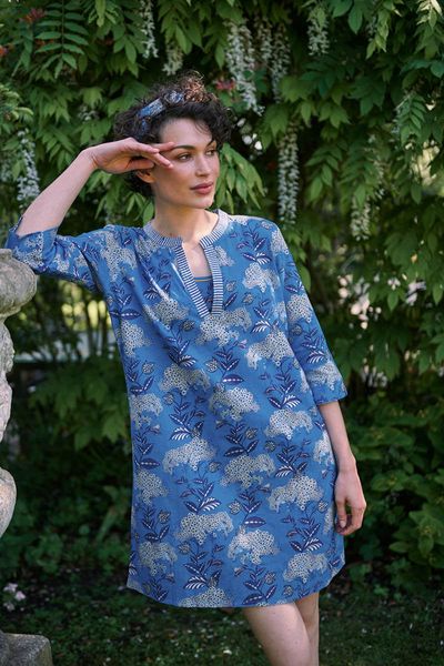 Kleid Flora Firenze Kobaltblau