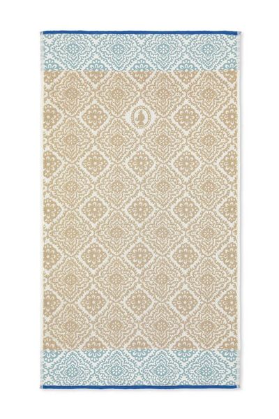 Baddoek Jacquard Check khaki 55x100 cm