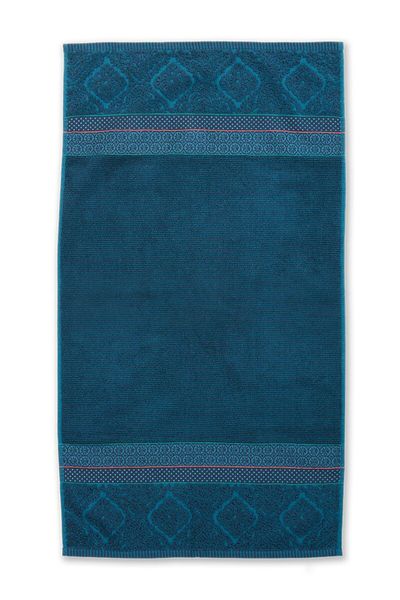 Badetuch Soft Zellige Dunkelblau 55x100 cm