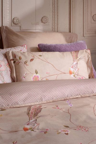 Cushion Bamboo Blossom Khaki