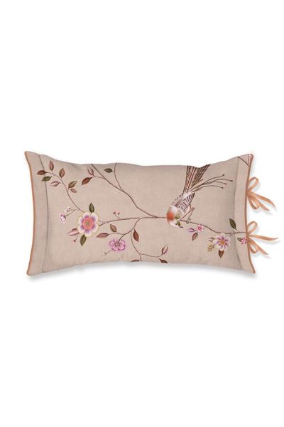 Cushion Bamboo Blossom Khaki