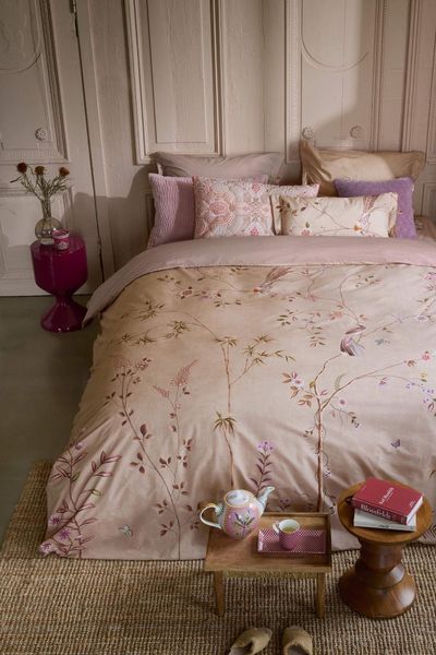 Duvet Cover Set Bamboo Blossom Khaki