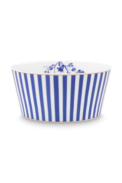 Royal Stripes Kom Blauw 12 cm 