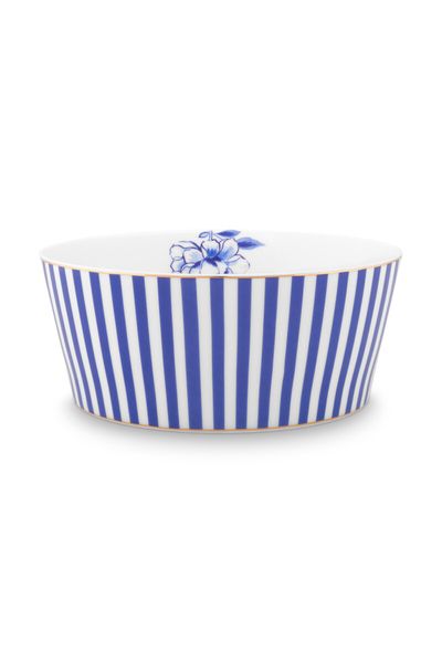 Royal Stripes Kom Blauw 15 cm 