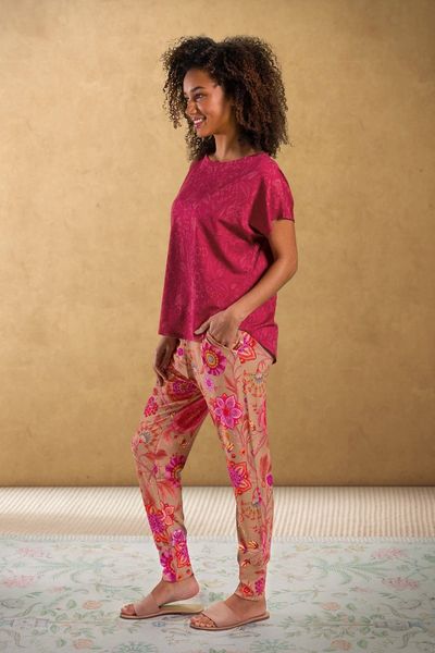 Long Trousers Viva las Flores Pink