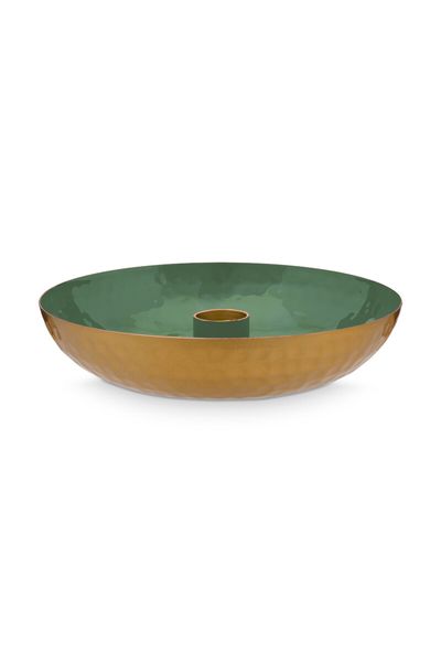 Candle Tray Small Old Green 16 cm