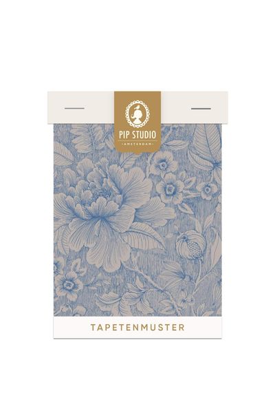 Tapetenmuster Casa dei Fiori Khaki/Blau