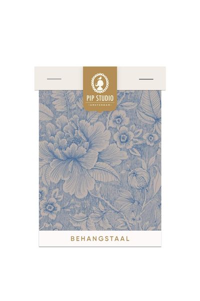 Behangstaal Casa dei Fiori Khaki/Blauw