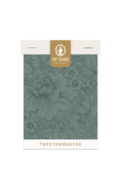 Tapetenmuster Casa dei Fiori Dunkelgrün