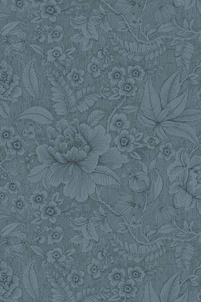 Pip Studio Casa dei Fiori Vliestapete Denim Blau