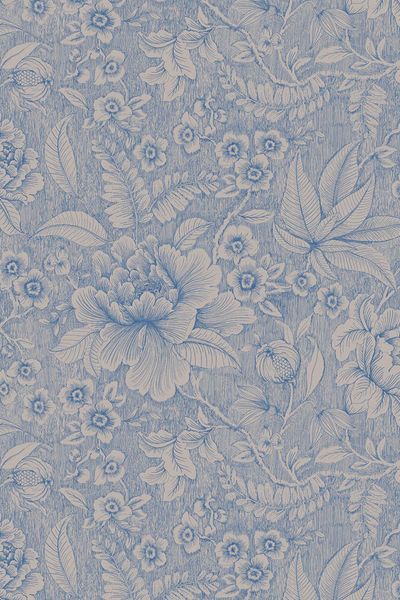 Pip Studio Casa dei Fiori Vliestapete Khaki/Blau