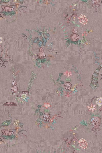 Pip Studio Chinese Porcelain Vinylbehang Mauve