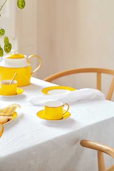 Pip Chique Cappuccino Cup & Saucer Yellow