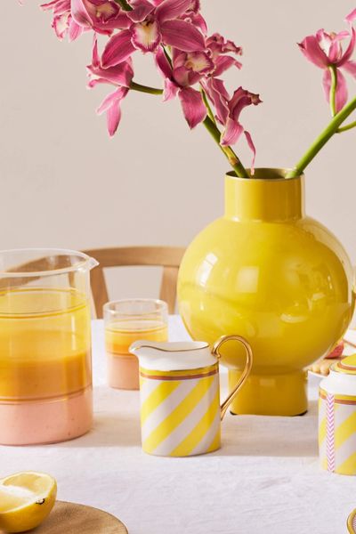 Pip Chique Stripes Jug Small Yellow