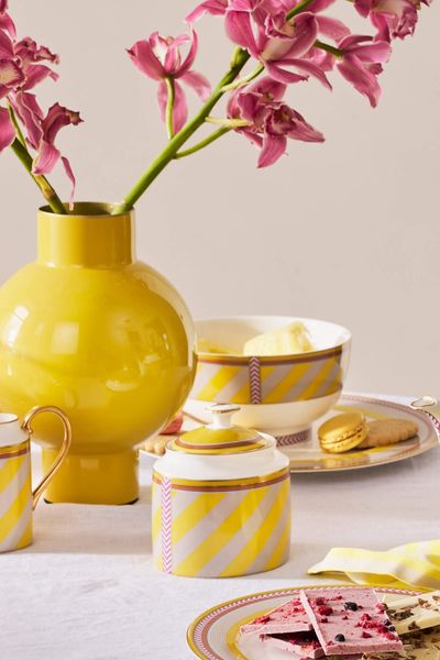 Pip Chique Stripes Sugar Bowl Yellow