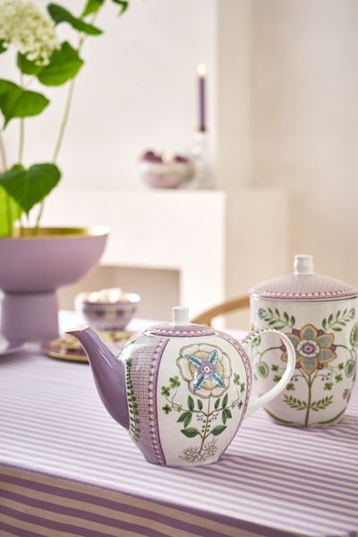 Lily & Lotus Tea Pot Large Lilac