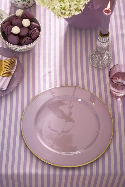 Metal Plate Lilac 32cm