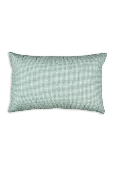 Cushion Rectangle Quilted Fleur Grandeur White