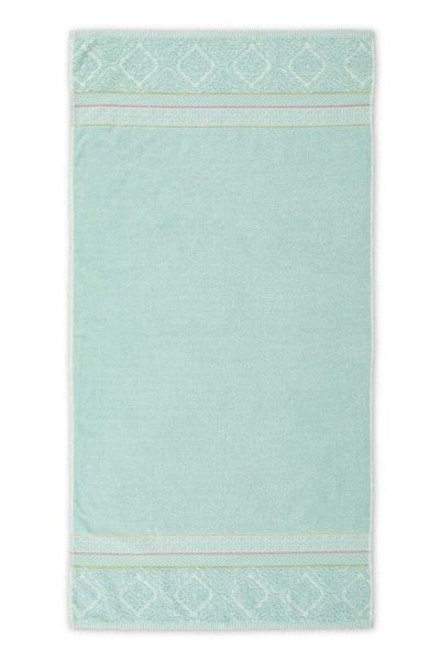 Large Bath Towel Soft Zellige Blue 70x140 cm