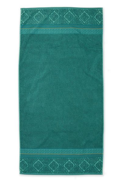 Large Bath Towel Soft Zellige Green 70x140 cm