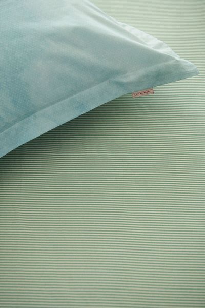 Fitted Sheet Duo Stripe Khaki
