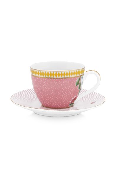 Tasse et Soucoupe à Expresso La Majorelle Rosa