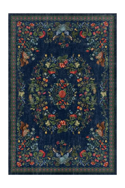 Tapis Fall in Leaf par Pip Bleu Foncé