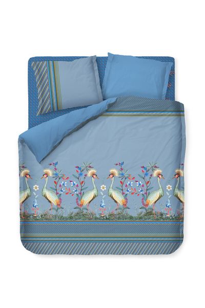 Dekbedovertrek Flirting Birds Blauw