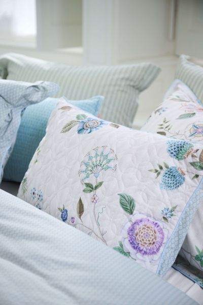 Quilted Sierkussen Flores Bailando Gebroken Wit